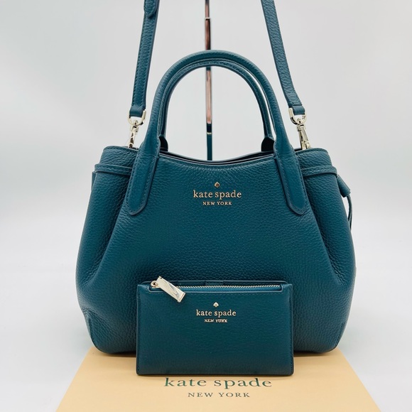Kate Spade Small Dimpling Satchel Crossbody Bag & Small Slim Bifold Wallet